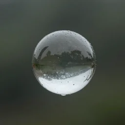 a perfect sphere within a sphere within another sphere inside a raindrop