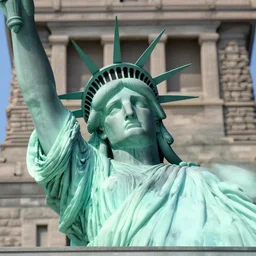 color shot of the Statue of Liberty lying down and crying, photorealistic,8k, XF IQ4, 150MP, 50mm, F1.4, ISO 200, 1/160s, natural light