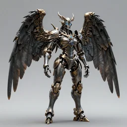 complex 3 d render hyper detailed ultra sharp of a beautiful ornate biomech valkyrie princess angel of death gorgeous, wings, steampunk, d & d, medieval dark fantasy, battle armor, fiery aura, dynamic, intricate, zbrush, octane render, 8 k, hd, rim light, symmetrical, proportional, art by takeshi obata & satoshi kon & artgerm & billelis & wlop