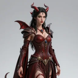 complex 3 d hyper realistic smooth ultra sharp render of a gorgeous!! demoness woman | beatiful demon girl, d & d, medieval, fantasy | art by alphonse mucha + jim lee + 吵 集 仁 儿 on artstation + wlop
