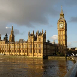Big Ben in a waterlogged marsh