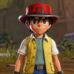 Film still of Ash Ketchum, from Red Dead Redemption 2 (2018 video game)