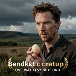 benedict cumberbatch made out of egg