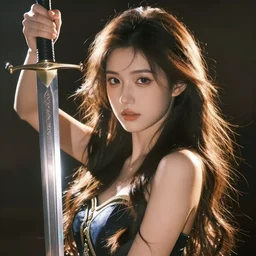 a Warrior with a sword