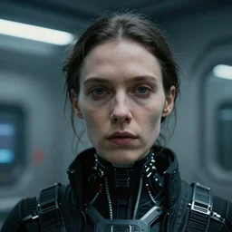 cinestill 5 0 d candid photographic portrait by helen levitt of a feminine male android wearing black techwear on a brutalist dystopian spaceship, extreme closeup, modern cyberpunk moody emotional cinematic, liminal, 8 k, hd, high resolution, 3 5 mm, f / 3 2, ultra realistic faces, ex machina