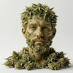 portrait made of weed hyperdetailed award winning masterpiece