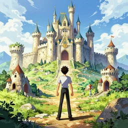 photo cartoon bd illustration comic manga painting of castle environement : 6 fantasy environement, digital painting, volumetric lighting : 1 artist bd enki bilal : 1 0 0