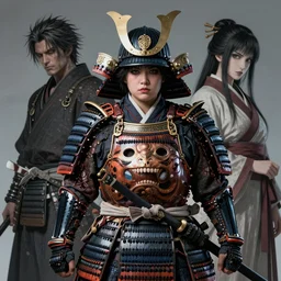 character portrait of a plump rubenesque woman shugoki wearing samurai o - yoroi, mortal shell, scorn game, by h r geiger and beksinski, grim dark, lara sava, ukiyo - e, cg society, tone mapping, global illumination,