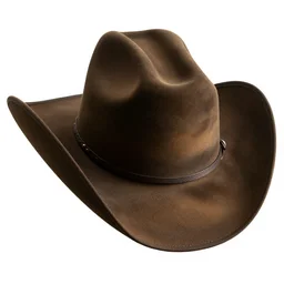 victorian cowboy hat, commercial catalog photo, isolated on a pure white background, centered, entire object in frame, sharp focus, soft studio lighting