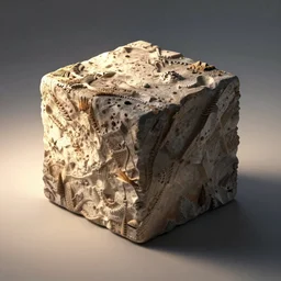 a 3d render of a cube
