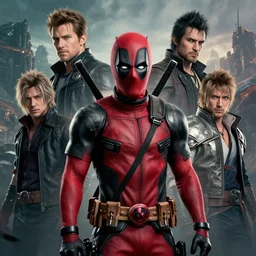 a fancy portrait of Deadpool by Greg Rutkowski, Sung Choi, Mitchell Mohrhauser, Maciej Kuciara, Johnson Ting, Maxim Verehin, Peter Konig, final fantasy , mythical, 8k photorealistic, cinematic lighting, HD, high details, atmospheric,