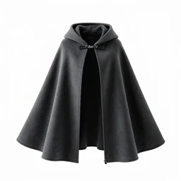 futuristic cape, high detail macro photography, isolated on a pure white background, centered, entire object in frame, sharp focus, soft studio lighting