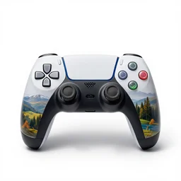 game console, studio product photography, isolated on a pure white background, centered, entire object in frame, sharp focus, soft studio lighting