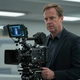 screenshoot of scifi film by style of Vince Gilligan, highly detailed, film cam, composition professional