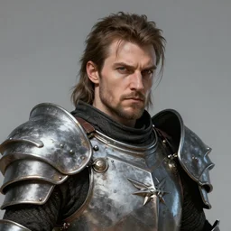 a highly detailed headshot portrait of a man wearing epic armor concept art
