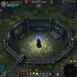 Zone The Pit of Death from the ai powered MMORPG Freedom and Consequences