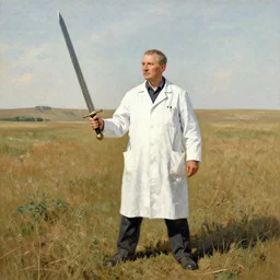 a field doctor with a broadsword in soviet russia by bob ross
