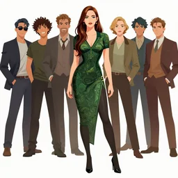 emma stone as posion ivy, extremely detailed, sharp focus, wide view, full body shot, smooth, digital illustration, by james jean, by rossdraws, frank franzzeta, mcbess, sakimichan, brosmin, danton fadeev, steve simpson