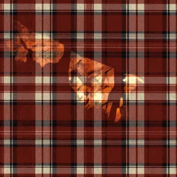 autumnal plaid repeating pattern