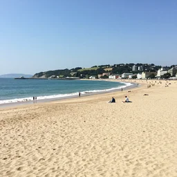 bournemouth beach in the style of scott listfield