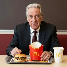 Jeffrey Epstein in a McDonald’s play place