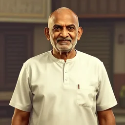 ghandi in the style of gta v artwork, digital art