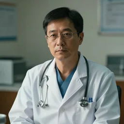 portrait of a doctor, cinematic, realistic photo