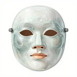 glass sponge bauta mask detailed face, illustration by wlop and artgerm and greg rutkowski, gerald brom, alphonse mucha, frank franzetta, craig mullins, intricate linework, sharp focus, smooth