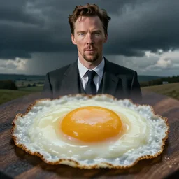 benedict cumberbatch in a fried egg
