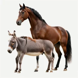 a horse mating with a donkey