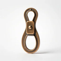 bronze letter opener, professional product shot, isolated on a pure white background, centered, entire object in frame, sharp focus, soft studio lighting