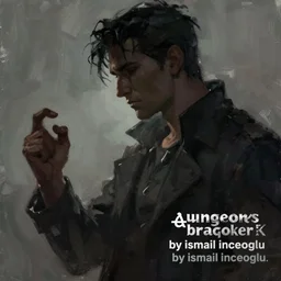 kaz brekker, by ismail inceoglu, dungeons and dragons, close - up, moody, muted colours, brushstrokes, detailed, character, human male, black hair, ganster 8 k, dark silhouette, powerful, skilled