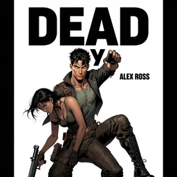 comic book cover for'dead by daylight ', art by alex ross