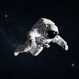 without looking down in space, 4 k, award winning imagery, among the stars, gliding