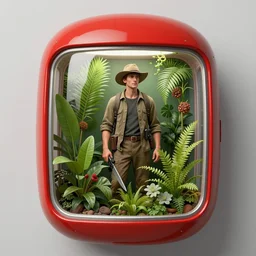 adventurer ( ( ( ( ( 1 9 5 0 s retro future window mades from plants ) ) ) ) ) by jean baptiste monge!!!!!!!!!!!!!!!!!!!!!!!!! chrome red