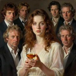 portrait of morning whisky, by by peter mohrbacher, allen williams, hajime sorayama, wayne barlowe, boris vallejo, aaron horkey, gaston bussiere,
