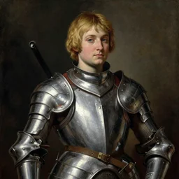 short blonde saoirse ronan wearing maximilian armour, oil painting by titian, hard focus