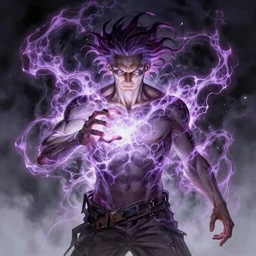 a powerful psychic man emitting psychic powers, in the art style of by artgerm, detailed, highly detailed, aesthetic!, artstation, tumblr,