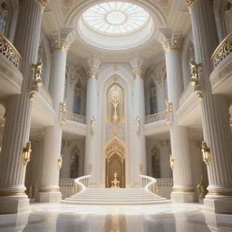 inside of an atlantis palace, intricate, elegant, volumetric lighting, digital painting, highly detailed, artstation, sharp focus, illustration, concept art, ruan jia, steve mccurry