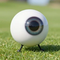 golfing with eyeball