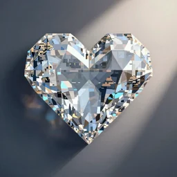 diamond, pixel art, heart