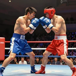 a boxing match, digital painting, masterpiece, by joji morikawa, 4 k wallpaper