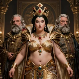 portrait, mei from overwatch as the queen of an ancient civilization, by diego gisbert llorens and donato giancola, regal, chubby, dramatic lighting, intricate, hyper realistic, ultradetailed, centered, cinematographic