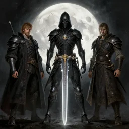 the moonlight greatsword from dark souls, art by norman rockwell and donato giancola and greg rutkowski