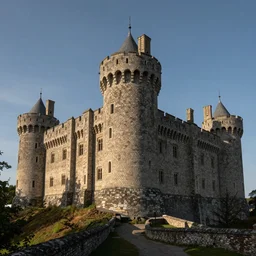 medieval castle, by leonard baskin