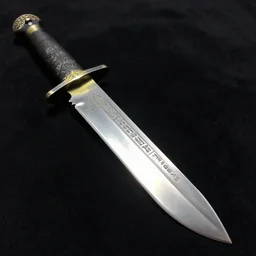 the saber is long, nearly fifty centimeters, narrow at the base, but wider than a maple leaf at the tip ; the blade has several serrations, the steel gleams in the sunlight, striking the imagination with its ornaments and etched hieroglyphs of an unknown language, amazon ebay sell, black background, back light, detail photo, sharp focus