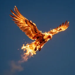 phoenix fire flame flying