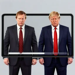 boris johnson and trump in heist gear GTA V loading screen