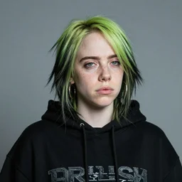 hilarious caricature of billie eilish