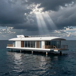 floating hotel in the ocean